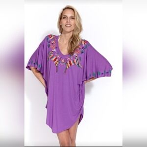 Mara Hoffman Embroidered Otomi Coverup, VGUC, OS